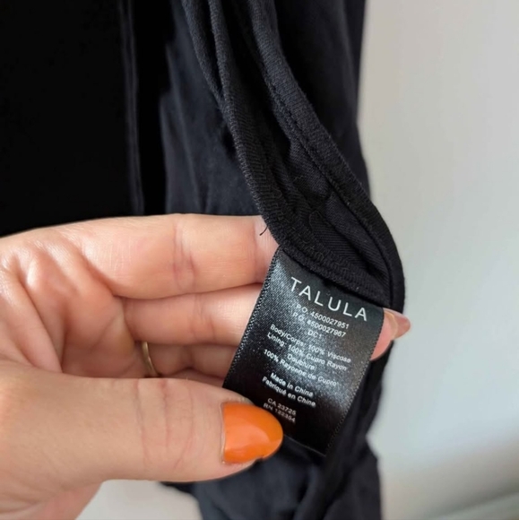 2/$20 Talula Kent Soft Rayon Light Blazer Size 10 Black Euc - Picture 10 of 13